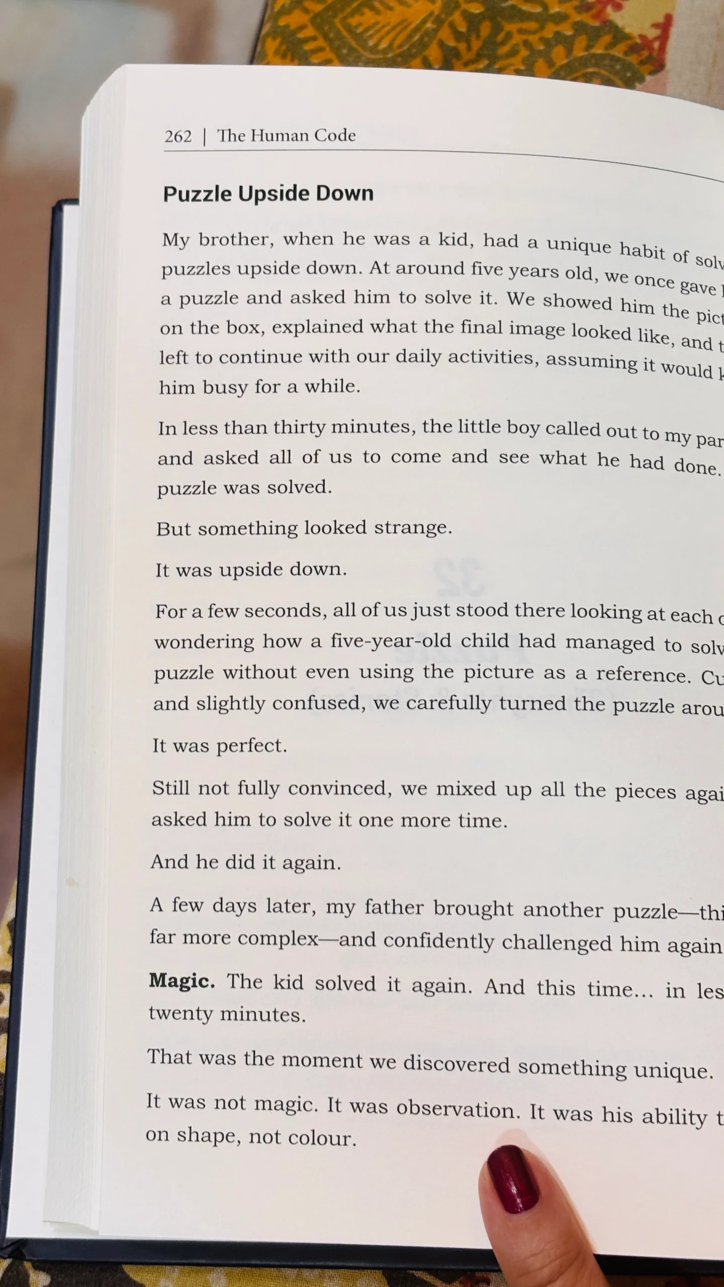 Book page: Puzzle Upside Down